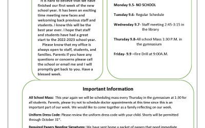 MS/HS Weekly Newsletter 9/6