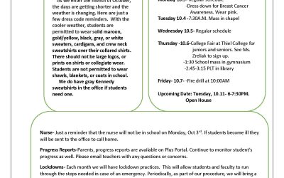 KCMS/HS Weekly News 10-3