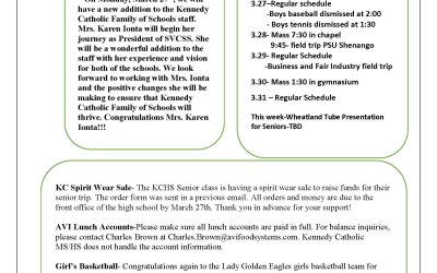 KCMS/HS Weekly News 3-27