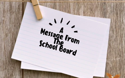 A letter from the school board